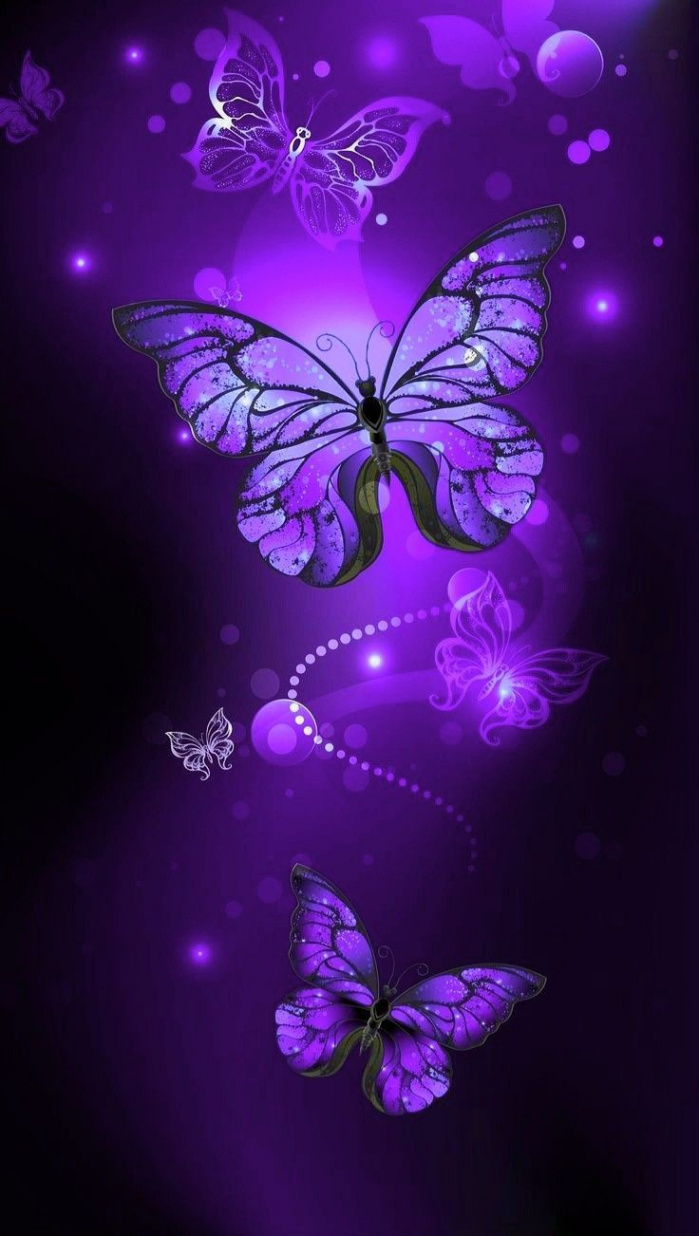 Pink Butterfly Iphone Wallpaper - mywallpapers site  Purple