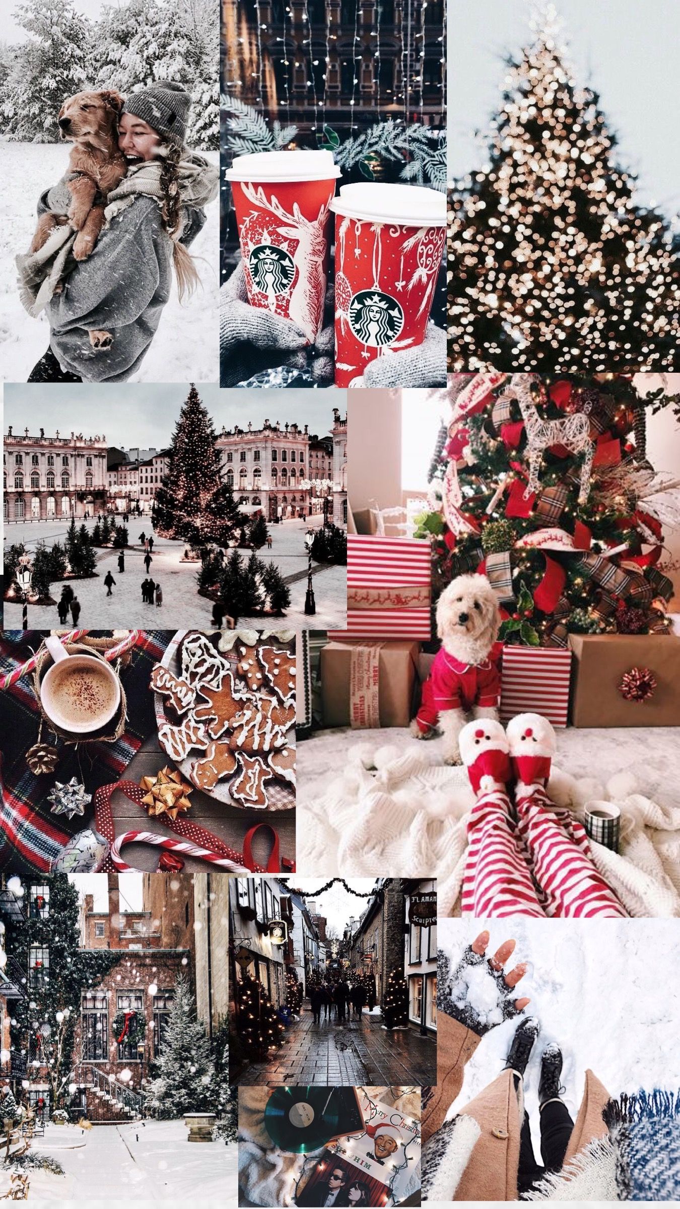 Christmas Lockscreen Aesthetic Collage