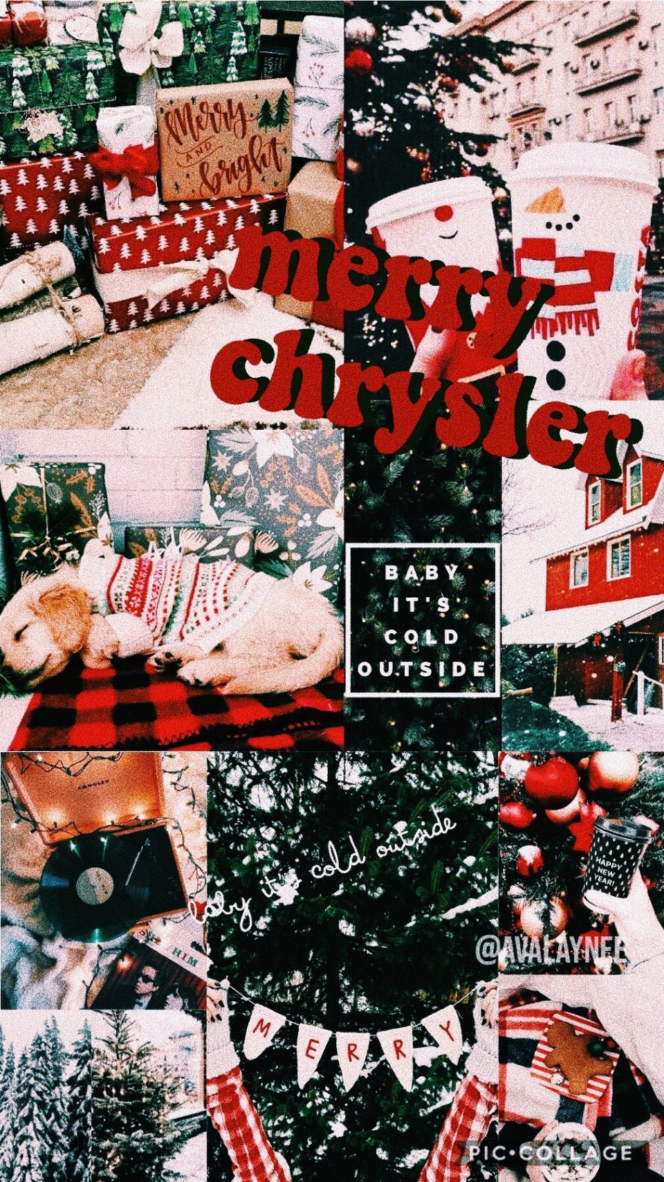 Christmas Lockscreen Aesthetic Pink