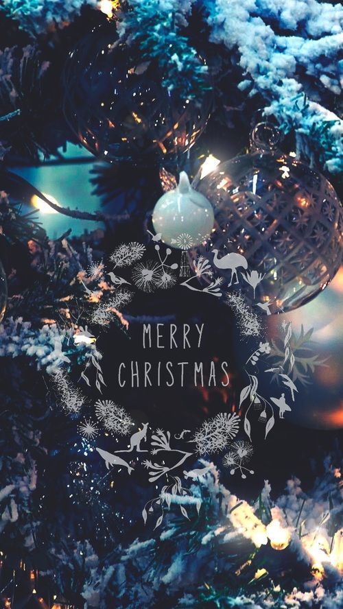 Christmas Lockscreen Dark Blue