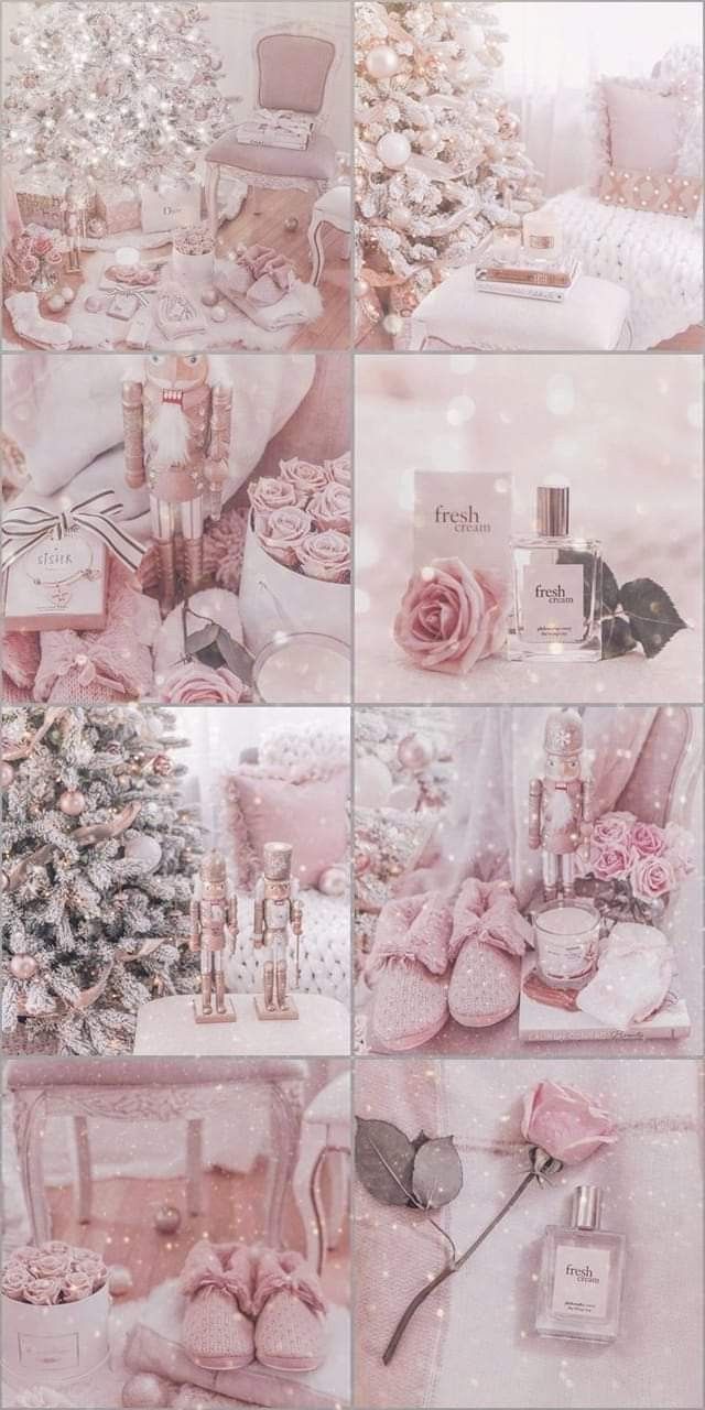 Christmas Lockscreen Pink Aesthetic