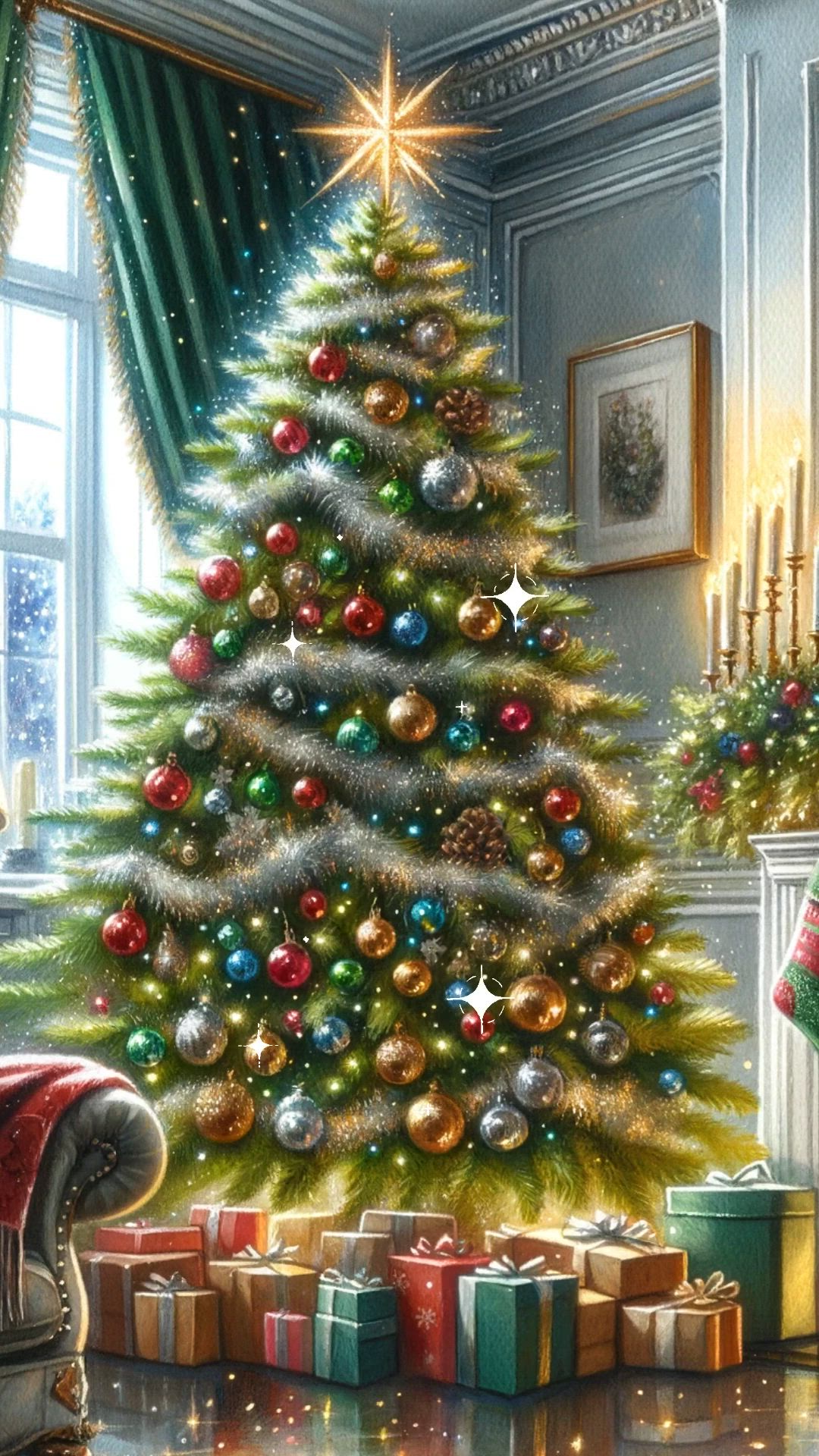 Christmas Tree Wallpaper Animated