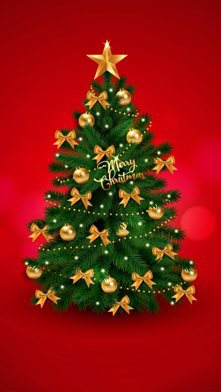 Christmas Tree Wallpaper Bright