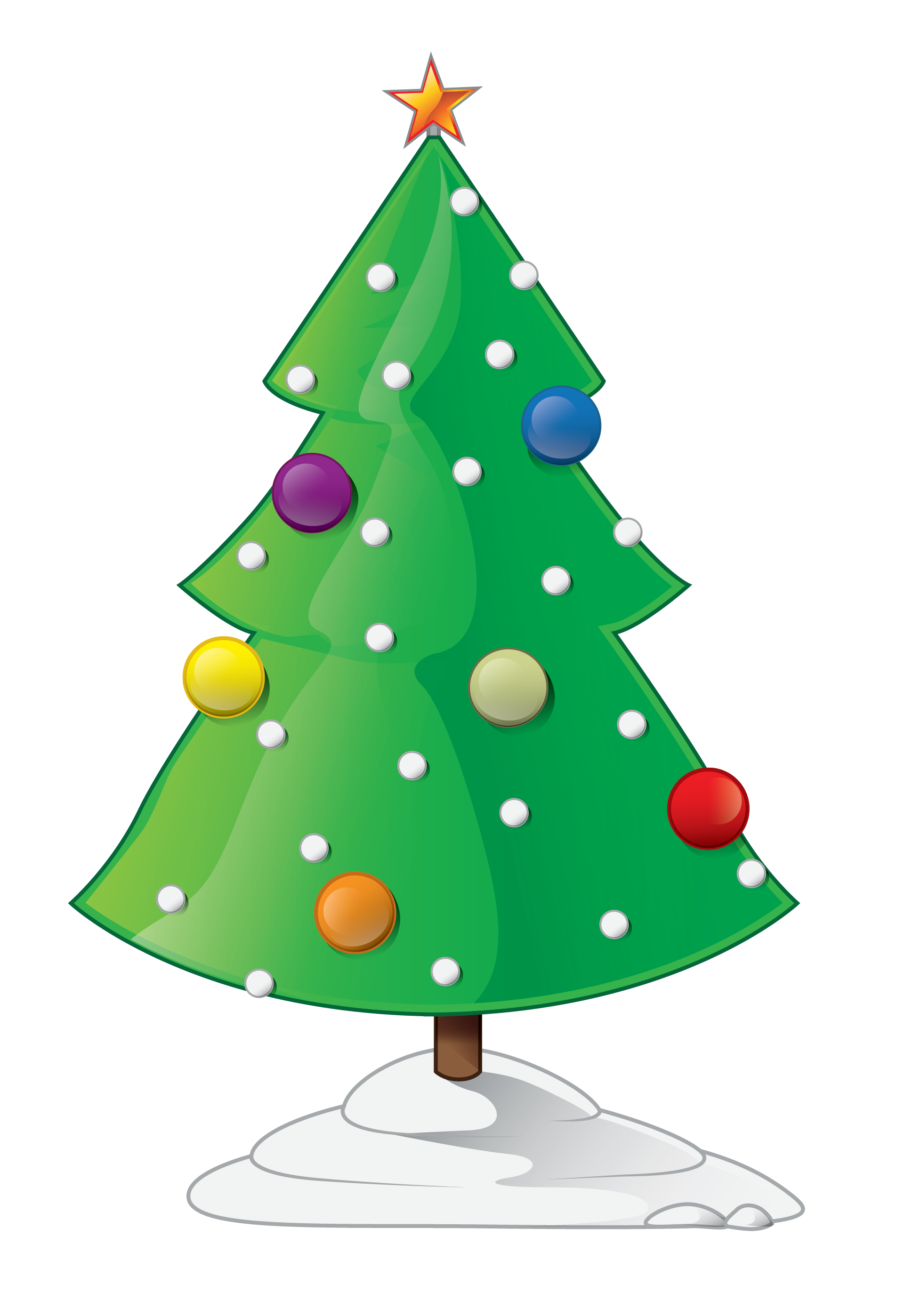 Christmas Tree Wallpaper Cartoon