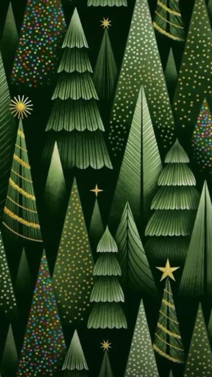 Christmas Tree Wallpaper Pattern