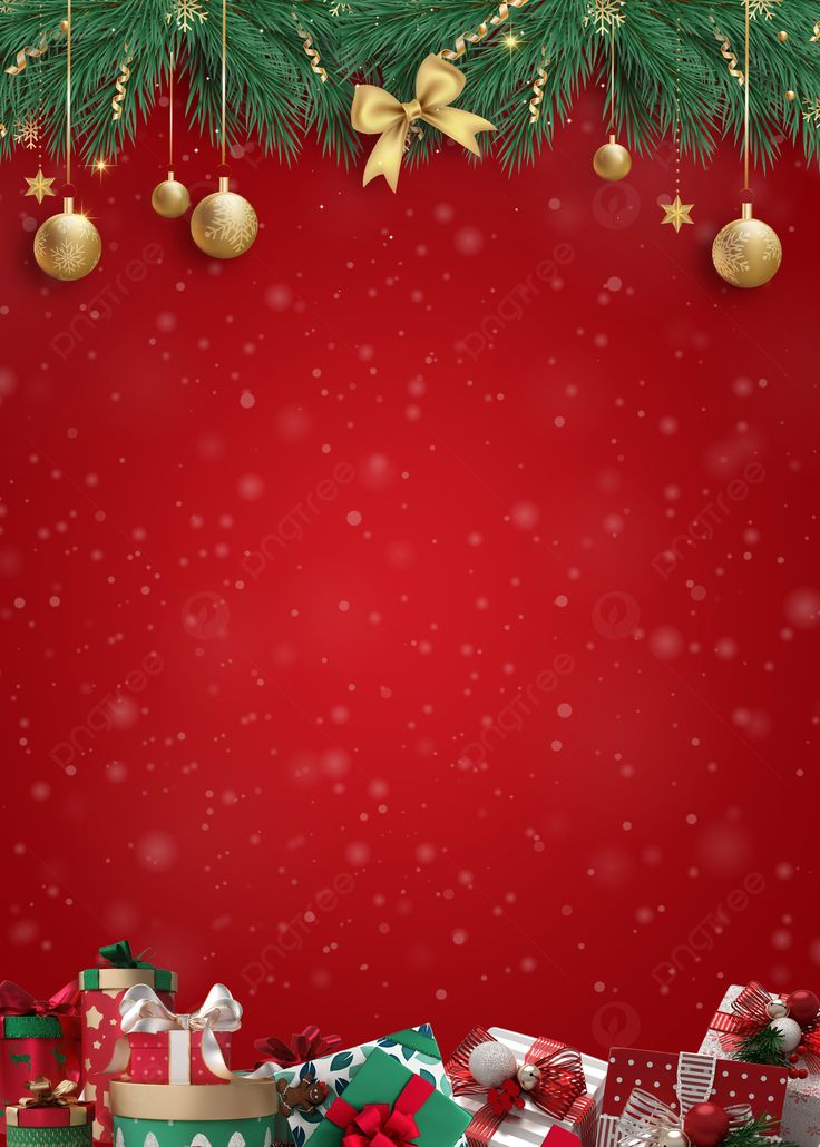 Christmas Wallpaper Dark Red