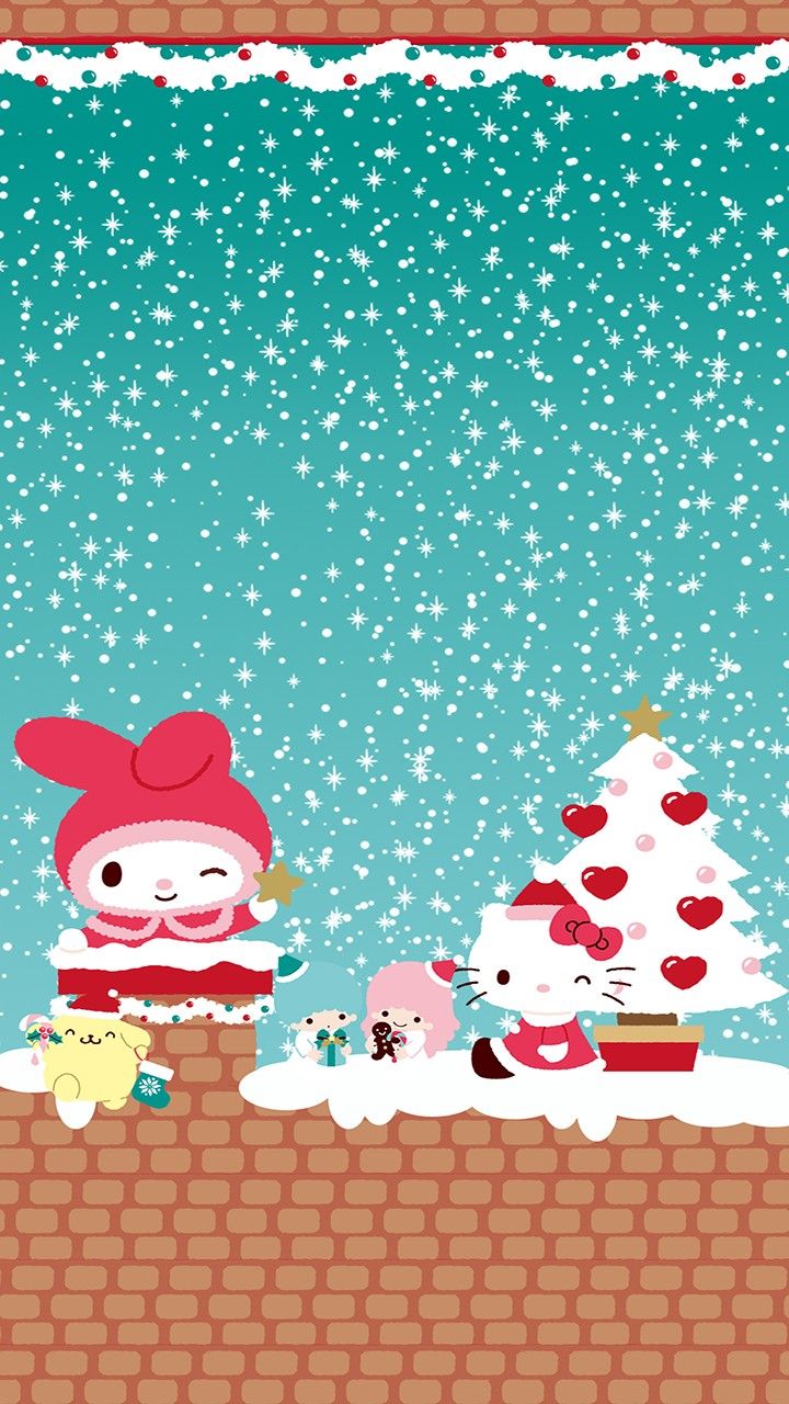 Christmas Wallpaper Hello Kitty