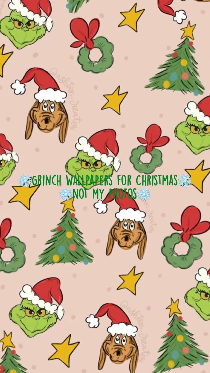 Christmas Wallpaper Preppy Grinch