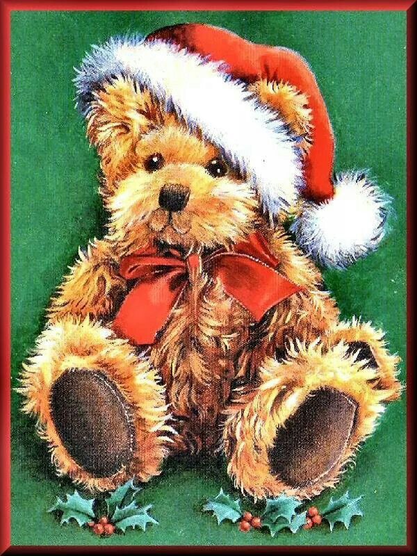 Christmas Wallpaper Teddy Bear