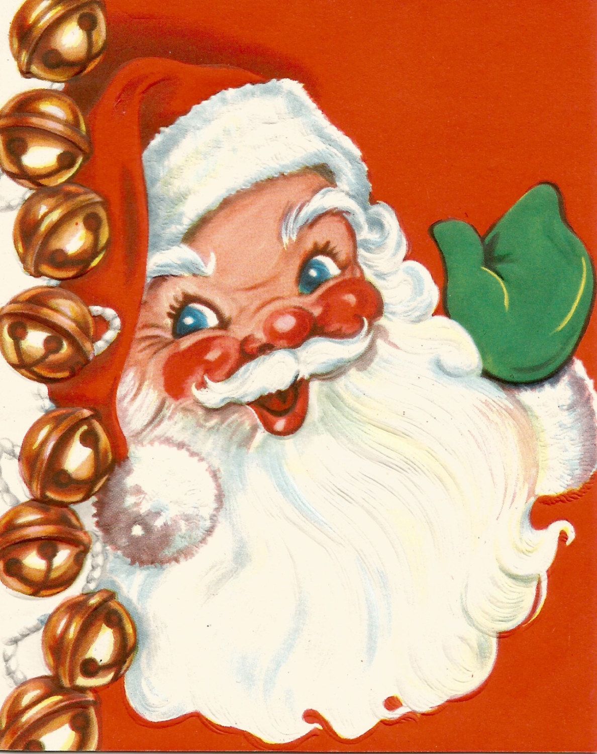 Christmas Wallpaper Vintage Santa