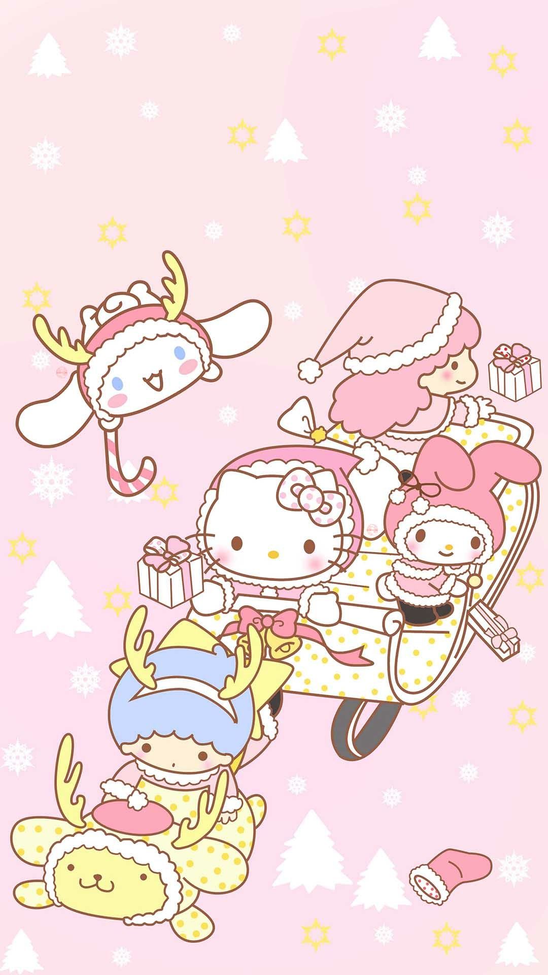 Kawaii Sanrio Christmas Wallpaper