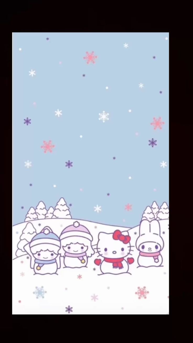 Mocha Sanrio Christmas Wallpaper