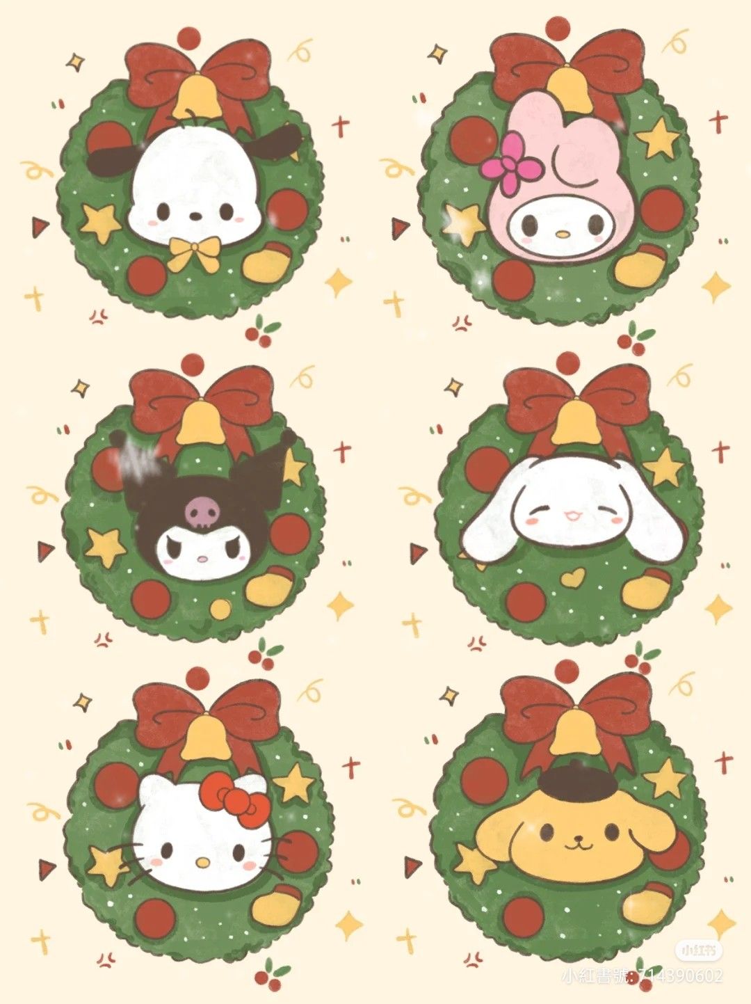 Sanrio Kuromi Christmas Wallpaper